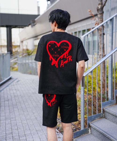 LUXE/R（ラグジュ） tシャツ (RM)「LUXE/R」ポリエステル スウェード