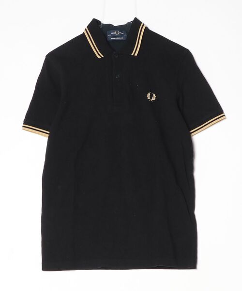 新品未使用　FRED PERRY イングランド製　半袖　ポロシャツ　38 M FRED PERRY（フレッドペリー） 半袖ポロシャツ 38 ブラック メンズ