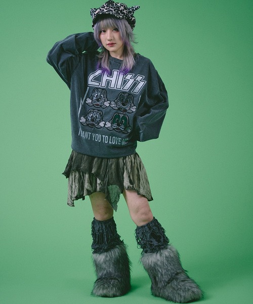GALFY（ガルフィー） 長袖Tシャツ X-LARGE スミクロ メンズ : ZOZOTOWN