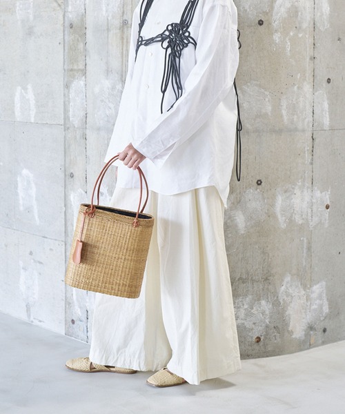 塩のブラウンカゴバック！ HIGHTIDE（ハイタイド） かごバッグ カゴバッグ toca PLAIN ATA BAG