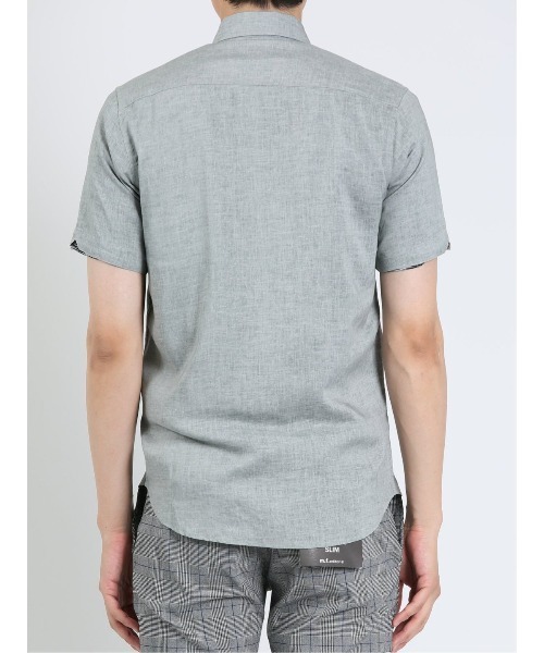 「m.f.editorial」 半袖シャツ MEDIUM ピンク系その他 メンズ_画像6