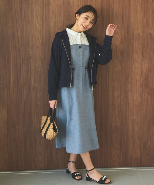 「Feroux」 7分袖ワンピース 1 ブルー レディース_画像6