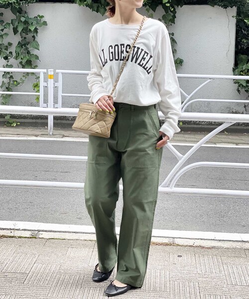 「Spick & Span」 長袖カットソー FREE ベージュ レディース_画像5