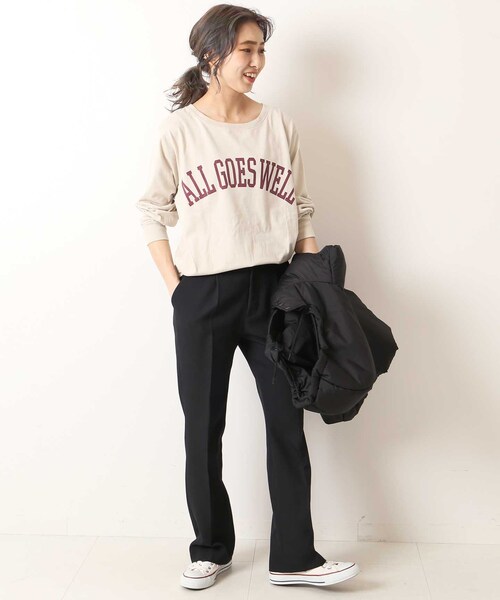 「Spick & Span」 長袖カットソー FREE ベージュ レディース_画像6