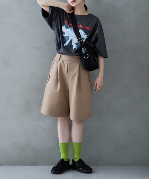 「etoll.」 ハーフパンツ M ベージュ レディース_画像3