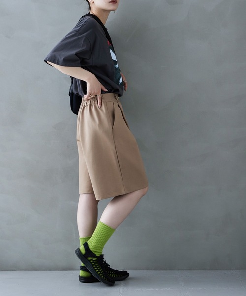 「etoll.」 ハーフパンツ M ベージュ レディース_画像4