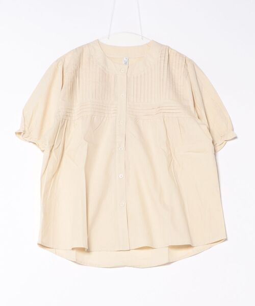 「BLANC FICELLE」 半袖ブラウス L ベージュ レディース_画像6