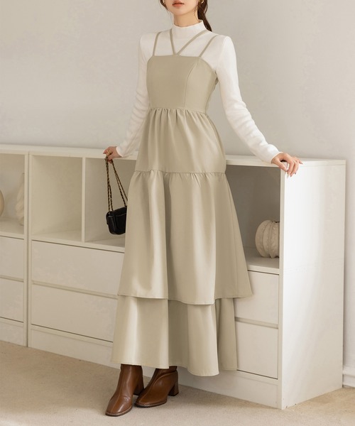 「DAY CLOSET」 サロペットスカート M ブラック レディース_画像8