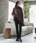 パンツ 選べるスキニーorフレア あったか裏起...の詳細画像5