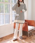 パンツ 選べるスキニーorフレア あったか裏起...の詳細画像4