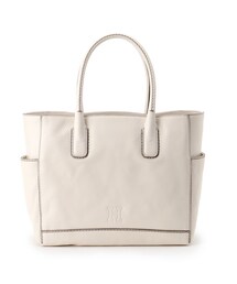 ✨美品✨ヒロフ　ハンドバッグ　トートバッグ　オフホワイト　レザー HIROFU（ヒロフ） トートバッグ 「デュオ」レザートートバッグ L 本革