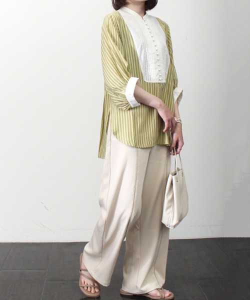 ⭐️新品・未使用⭐️コムサブロンドオフ ボザム切替 ストライプ ブラウス コムサ（COMME CA）｜トップス｜シャツ一覧1ページ目｜公式通販