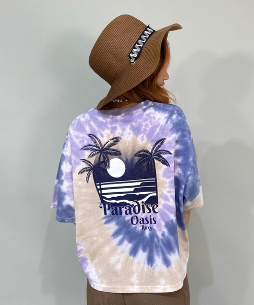 Tシャツ Tシャツ Roxy ロキシー ショート丈 バックプリントロゴtシャツ タイダイ柄tシャツ Rst Zozotown Paypayモール店 通販 Paypayモール