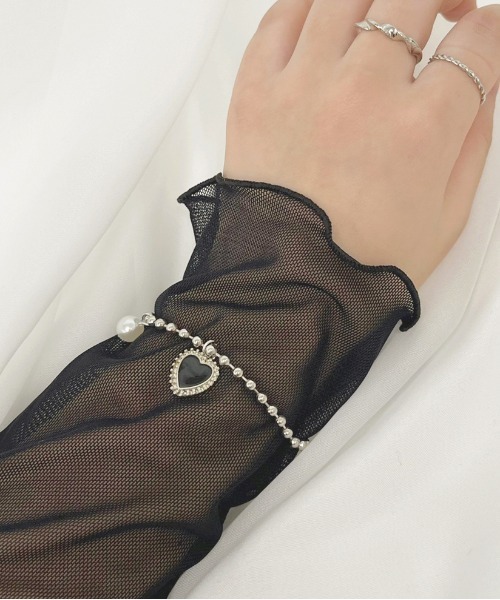 ブレスレット ボールチェーンハートブレスレット 驚きの価格が実現