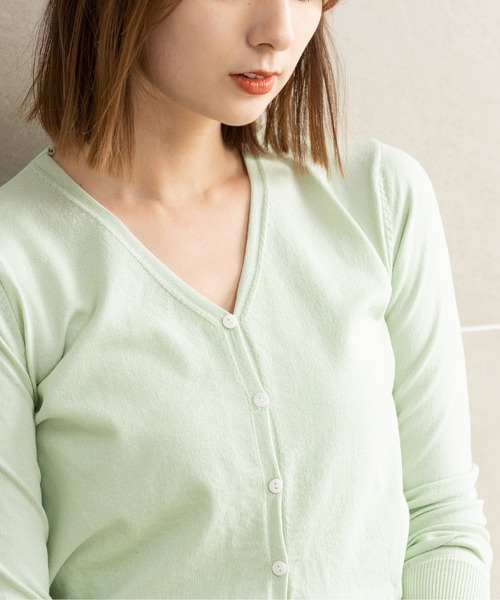 ZAKKA-BOX（ザッカボックス） カーディガン サラッとした肌触りVネック