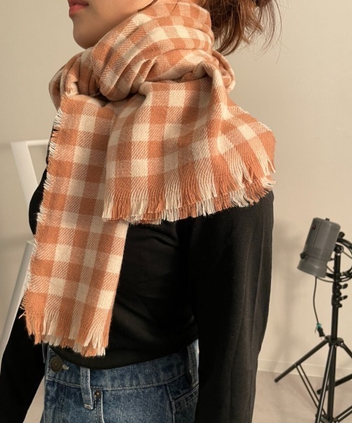 sakishimatokyo マフラー ギンガムチェック柄マフラー : ZOZOTOWN