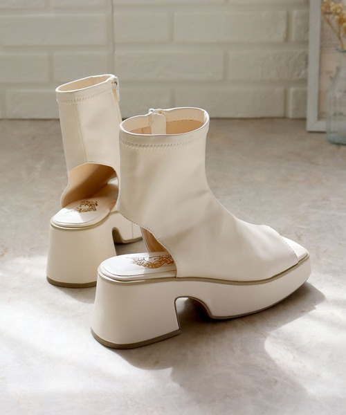 LOVEHUNTER（ラブハンター） ブーツ オープントゥ厚底ブーツサンダル