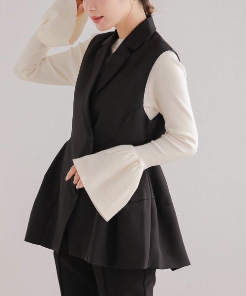 Fit more ベスト ジレ 「ZOZO限定商品」ダックシルエットベスト