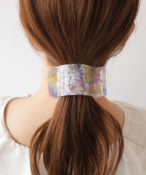 Jelly moo（ジェリームー） ヘアクリップ 「 」 スクエア ボリューム