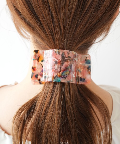 Jelly moo（ジェリームー） ヘアクリップ 「 」 スクエア ボリューム