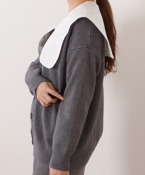 DAYRA カーディガン ベーシックVネック長袖ニットカーディガン