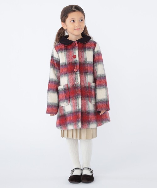 SHIPS KIDS シャギー チェック コート 110 SHIPS KIDS シャギー チェック コート 110 - メルカリ