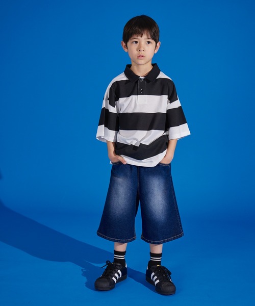ポロンです、子供服4点セット PAIRMANON STREET ポロシャツ 「PAIRMANON STREET」天竺 ワイド