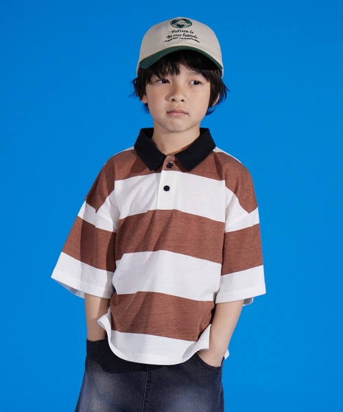 ポロンです、子供服4点セット PAIRMANON STREET ポロシャツ 「PAIRMANON STREET」天竺 ワイド