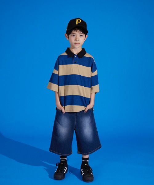 ポロンです、子供服4点セット PAIRMANON STREET ポロシャツ 「PAIRMANON STREET」天竺 ワイド