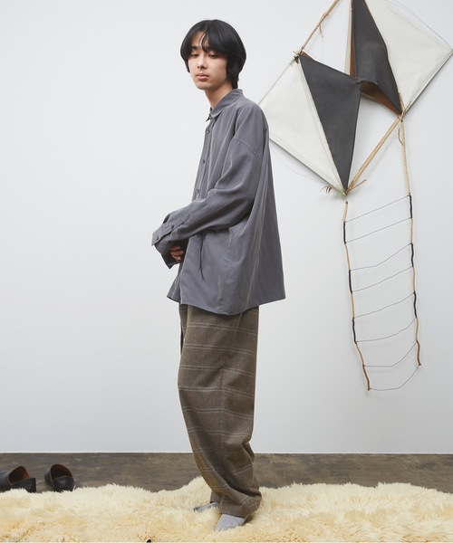 Dulcamara（ドゥルカマラ） パンツ オーバーラップチェックラップPT