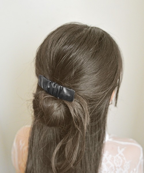 styiro（スタイロ） ヘアピン くしゅくしゅレザースリーピン