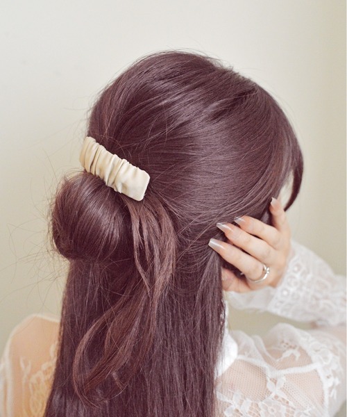 styiro（スタイロ） ヘアピン くしゅくしゅレザースリーピン