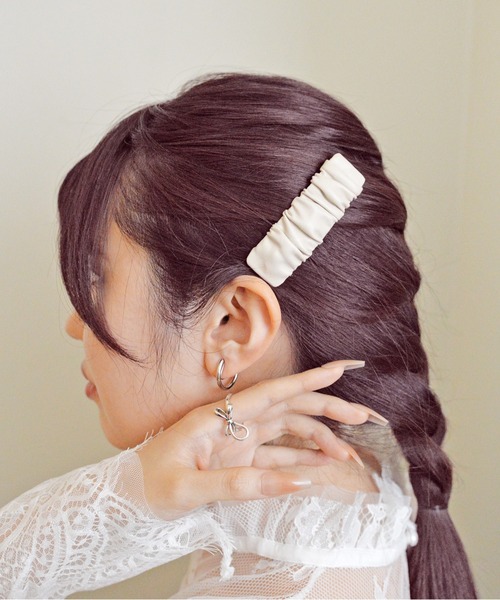 styiro（スタイロ） ヘアピン くしゅくしゅレザースリーピン