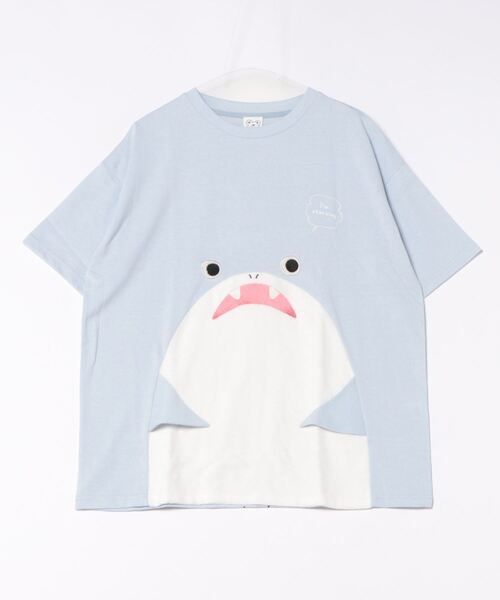 LB/S tシャツ 「Hi Hey Hoooo/ハイヘイホー」くま さめ顔どんT