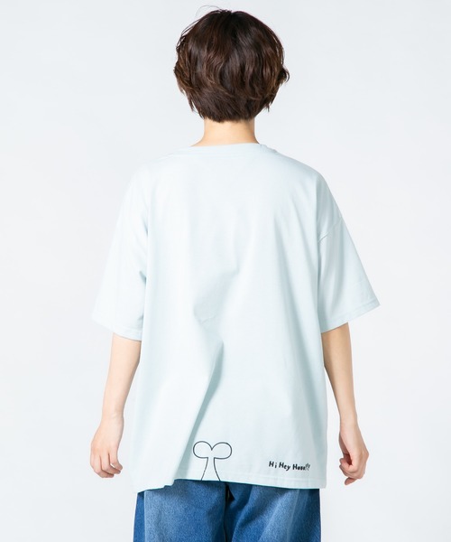tシャツ 「Hi Hey Hoooo/ハイヘイホー」くま さめ顔どんTシャツ アニマルシリーズ レディース Hi Hey Hoooo/ハイヘイホー】くま さめ顔どんTシャツ アニマル