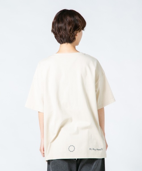 tシャツ 「Hi Hey Hoooo/ハイヘイホー」くま さめ顔どんTシャツ アニマルシリーズ レディース Hi Hey Hoooo/ハイヘイホー】くま さめ顔どんTシャツ アニマル