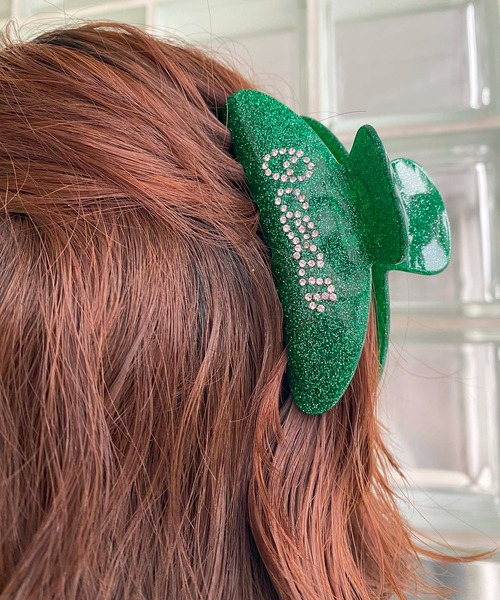 Simone Rocha ライトグリーン ヘアクリップ shyam inspiration ヘアクリップ Oceanラメ ヘアクリップ : ZOZOTOWN