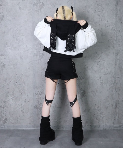 Amilige（アミリージュ） パンツ ガーターベルト付パンツ レディース