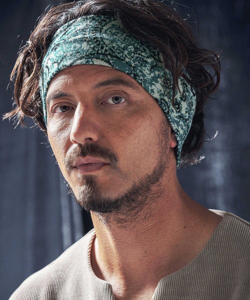 ANGENEHM（アンゲネーム） ヘアバンド mko12274-Paisley pattern knit