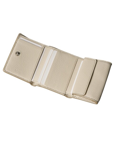 財布 「ペッツォ」三つ折り財布 レザー コンパクトウォレット 本革（商品番号：P25-65422） レディースの画像