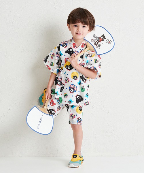 MIKI HOUSE 浴衣 甚平スーツ キッズ 子供 男の子 女の子