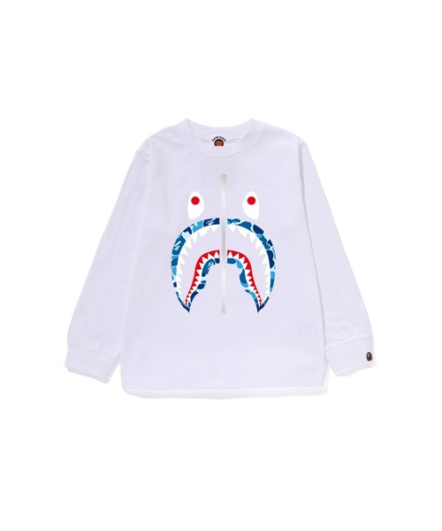 A BATHING APE（アベイシングエイプ） tシャツ ABC CAMO SHARK LS TEE