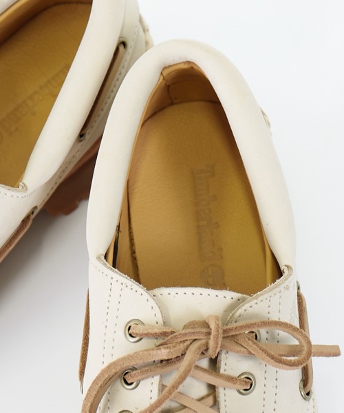ティンバーランド、ホワイトレザー デッキシューズ Timberland（ティンバーランド） デッキシューズ モカシン