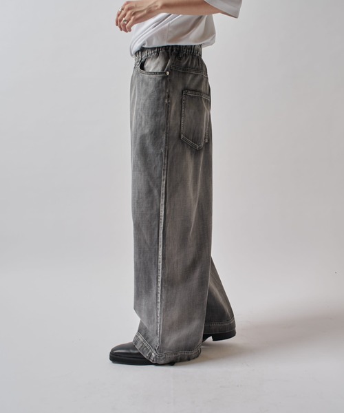 watapo ⭐️ルイス　FADEイージーバギーデニムパンツ　25SS Lui's ジーンズ FADEイージーバギーデニムパンツ メンズ