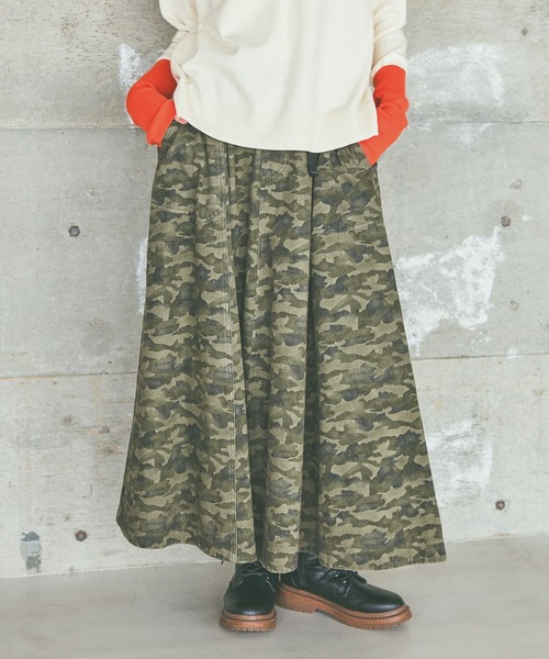 niko and... ベルトフレアスカート　ヒョウ柄グレープリント13 niko and…（ニコアンド） スカート ベルトフレアスカート : ZOZOTOWN