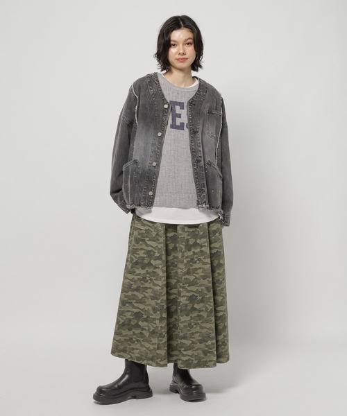 niko and…（ニコアンド） スカート ベルトフレアスカート : ZOZOTOWN