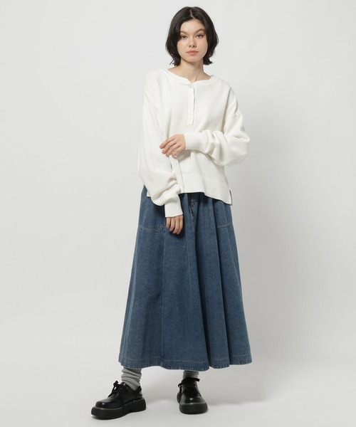 niko and…（ニコアンド） スカート ベルトフレアスカート : ZOZOTOWN