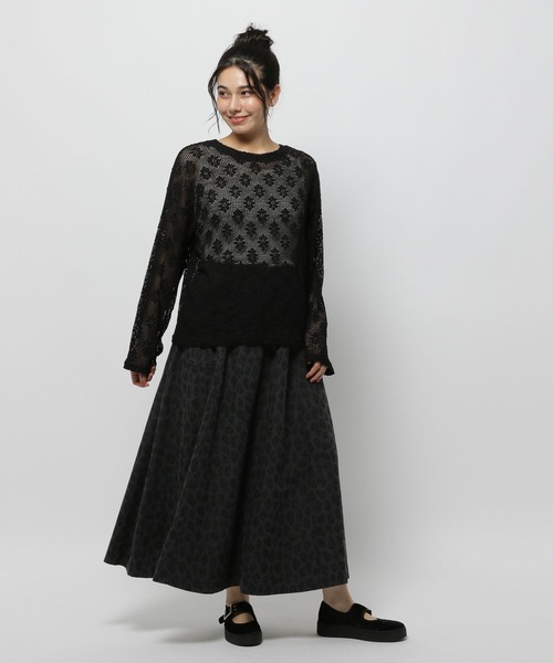 定価23100円！新品⭐︎23区⭐︎ファインネスウール フレア スカート　ブラック系 定価23100円！新品⭐︎23区 ファインネスウール フレア スカート