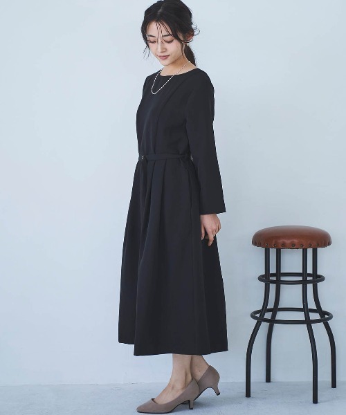 mil ワンピース 「150cm前後の小柄さんサイズ」Aライン ウエスト