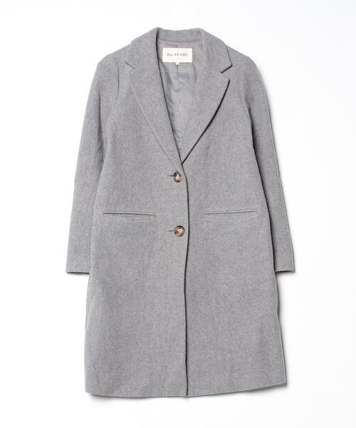 Ray BEAMS（レイ ビームス） チェスターコート 0 グレー レディース